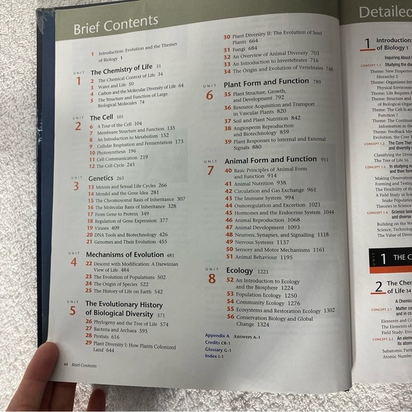 Vintage Campbell Biology Hard Cover Textbook Canadian Edition - Picture 9 of 13